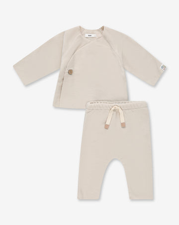 Wrapped Around Top & Pants Set G5
